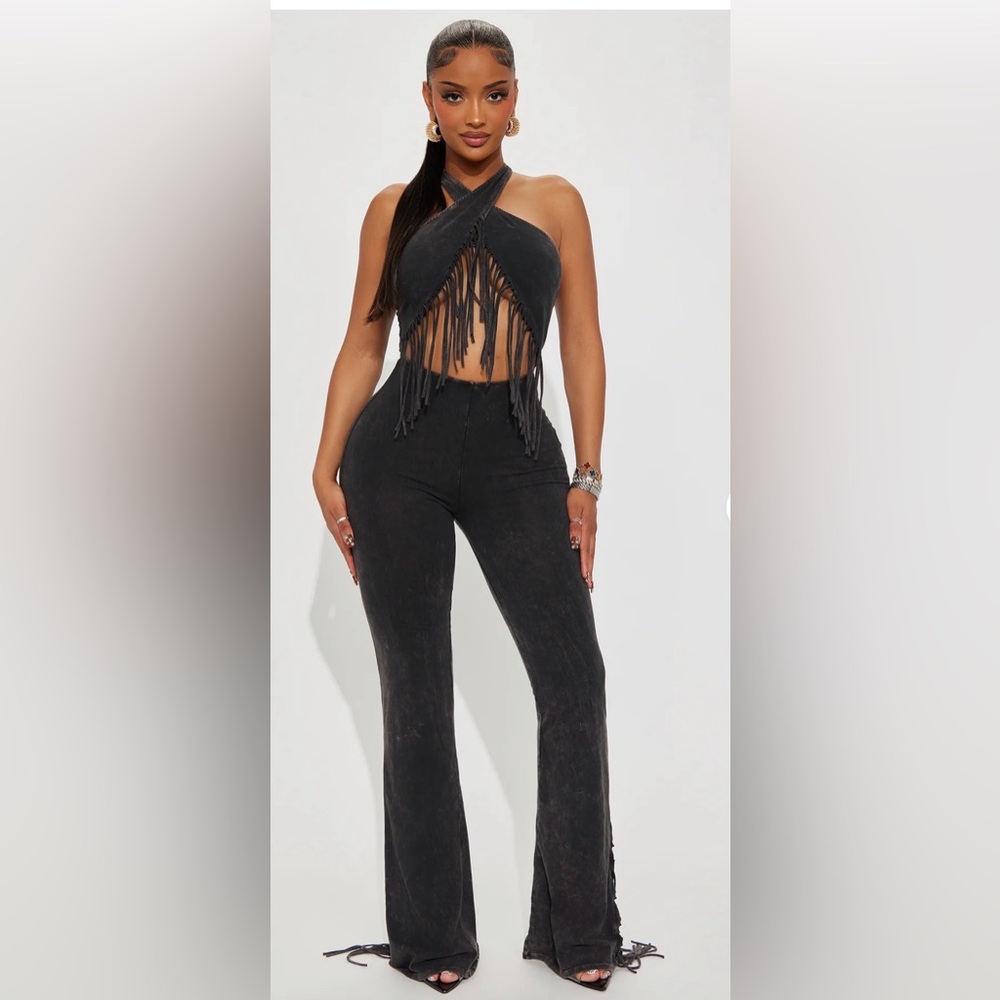 Fringe jumpsuit